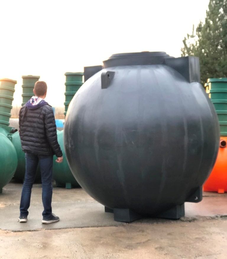 Ёмкость накопительная канализационная Чистовод-шар 5 кум. м