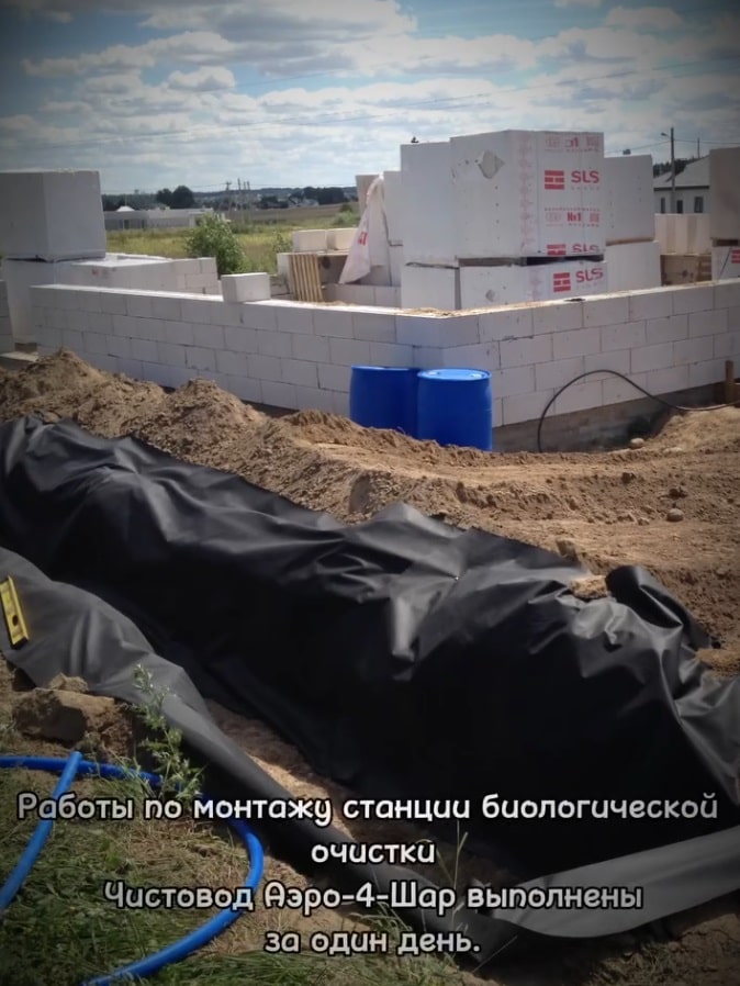 фото монтажа септика из поста автора @septikgrodno На следующем этапе в третей камере происходит отстаивание и осветление стоков, камера служит для сбора очищенной до 98 % воды и направления её в дренаж.