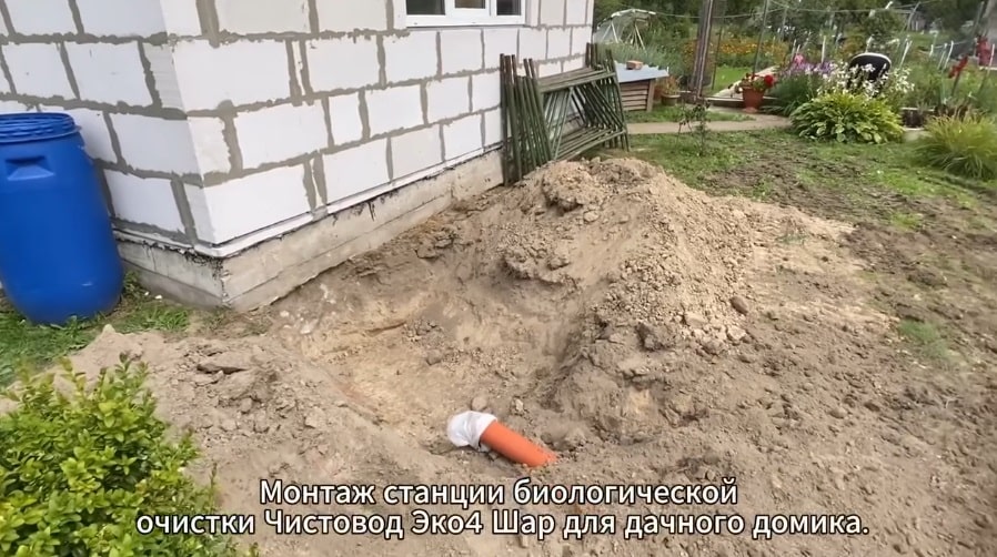 фото монтажа септика из поста автора @septikgrodno Монтаж септика Чистовод-3-Шар, с организацией стока из дренажных тоннелей. Работы произведены за 1 день. 