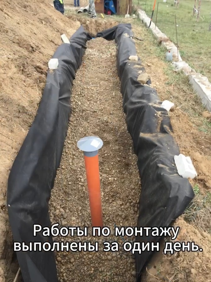 фото монтажа септика из поста автора @septikgrodno Станция биологической очистки «Чистовод-ЭКО-4 Шар» представляет собой биореактор капельного типа.