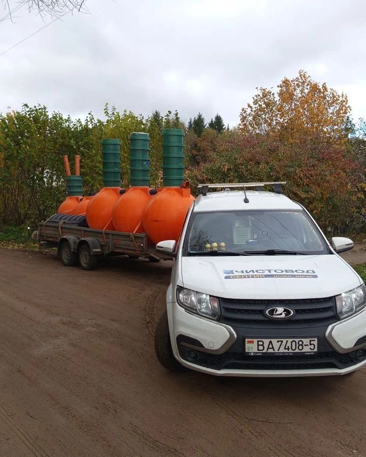 Доставка  в любую  точку Беларуси  Доставка  в любую  точку Беларуси  ⛲ — это Завод Чистовод, Минск — это септик автономной канализации «под ключ» в частном доме и на даче в Минске и по Беларуси, это канализация с гарантией, доставкой и рассрочкой