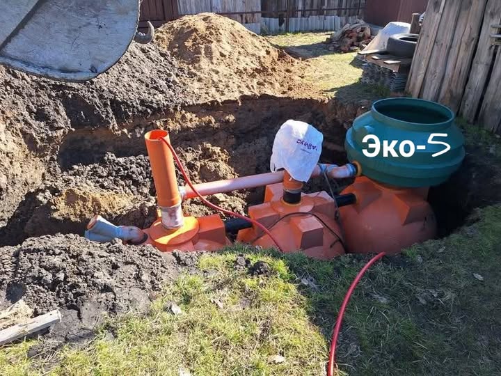 Чистовод Эко-5-Шар. Бобруйск. Апрель 2025. Фото покупателя.  Наши  объекты   ⛲ — это Завод Чистовод, Минск — это септик автономной канализации «под ключ» в частном доме и на даче в Минске и по Беларуси, это канализация с гарантией, доставкой и рассрочкой