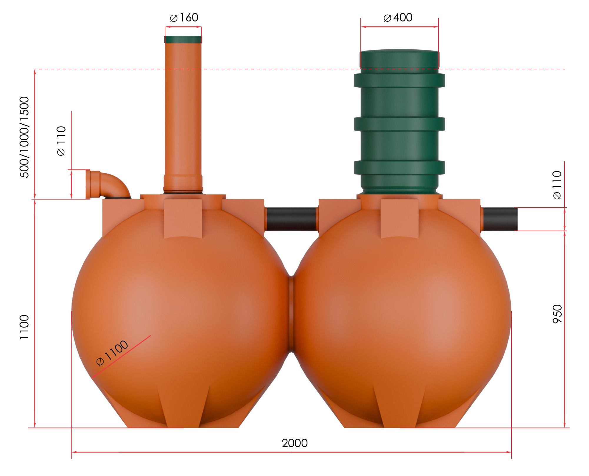 Дачный-3-Шар  🍏 Дачный-3-Шар  ⛲ — это Завод Чистовод, Минск — это септик автономной канализации «под ключ» в частном доме и на даче в Минске и по Беларуси, это канализация с гарантией, доставкой и рассрочкой  1 530  руб.  для дачи Септики Каталог